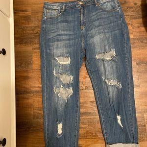 Size 18 High Waist Boyfriend Jeans — Fashion Nova